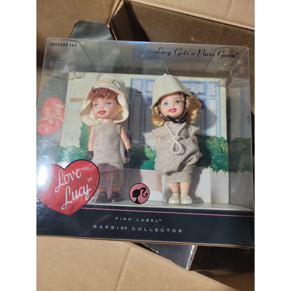I Love Lucy Episode 147 Lucy Gets a Paris Gown Pink Label Barbie Collector READ